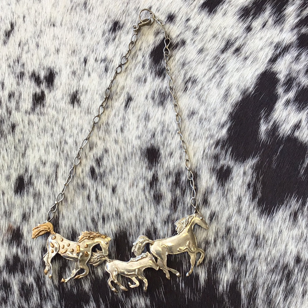 Running Horses Necklace