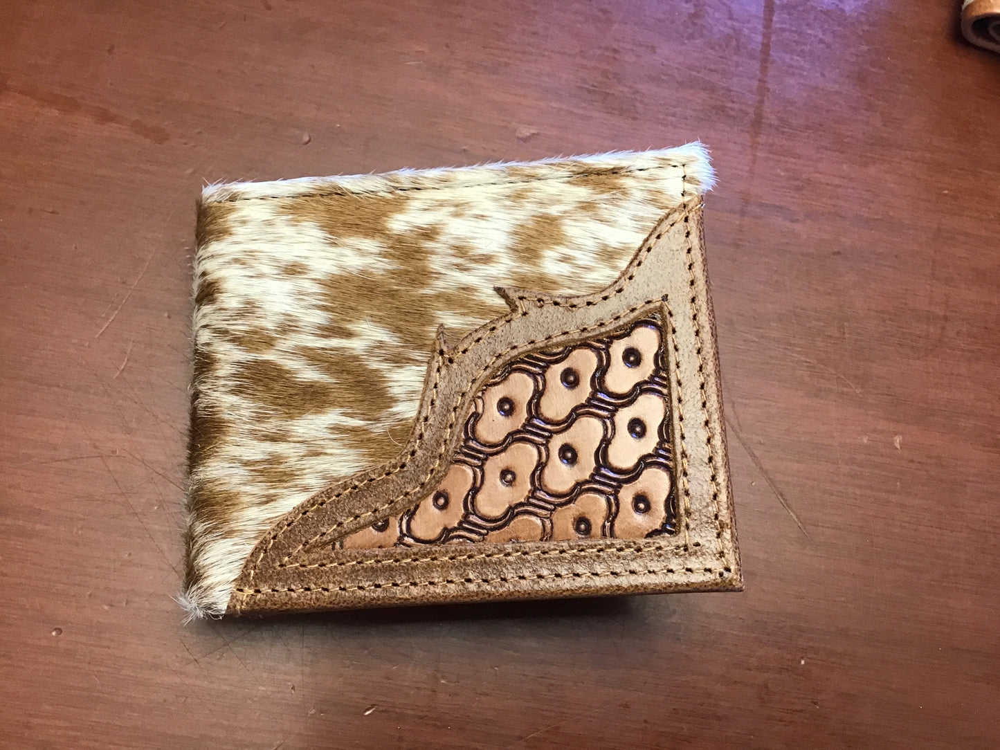 Cowhide Half Fold Wallet