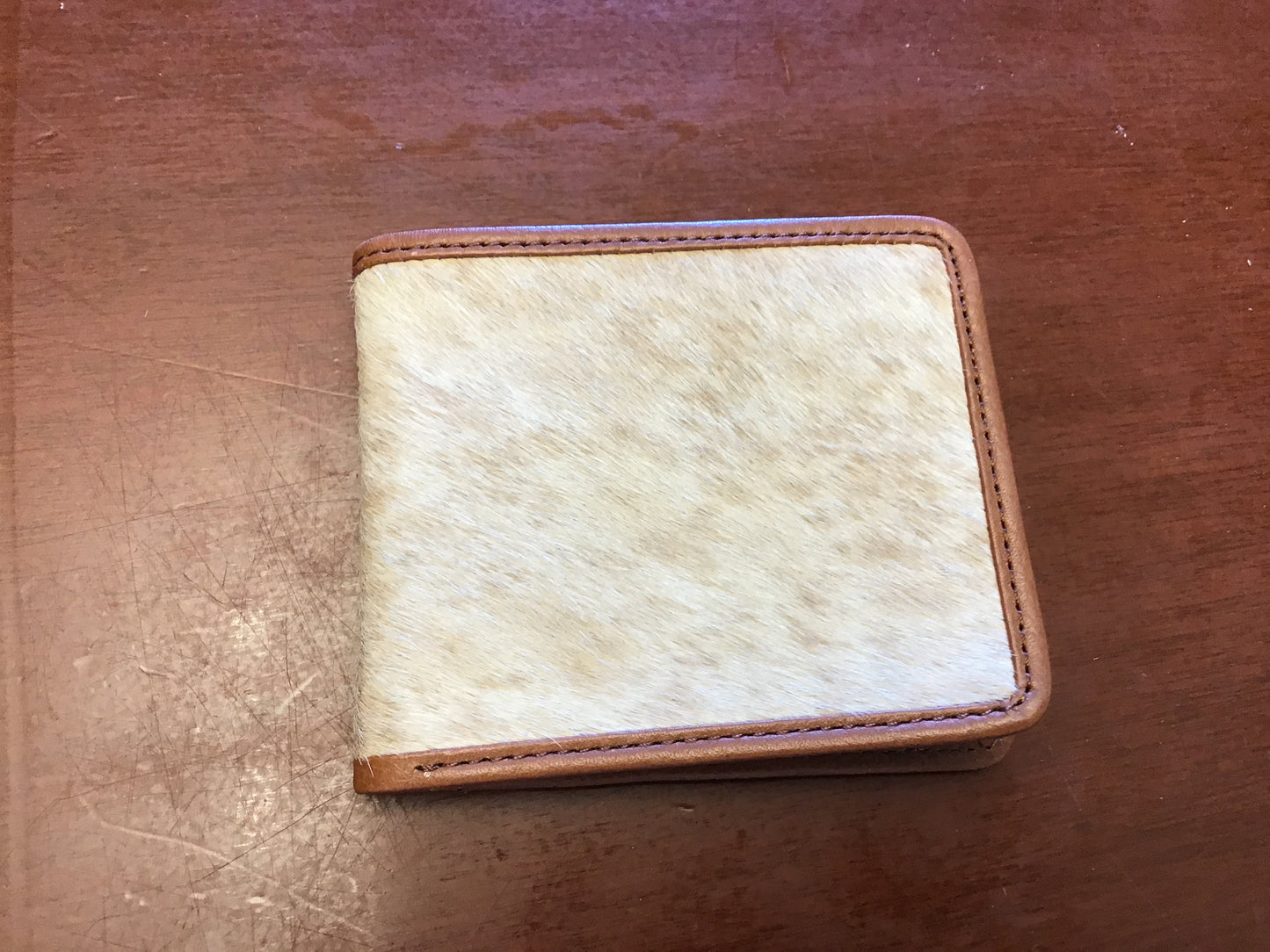 Cowhide Half Fold Wallet