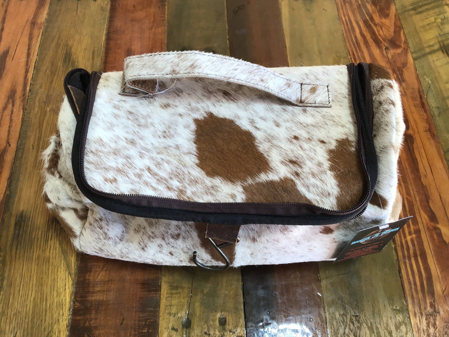 Large Cowhide Toiletry Bag