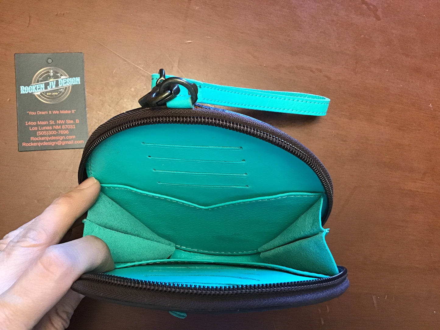 ROUND Wristlet Card Pouch