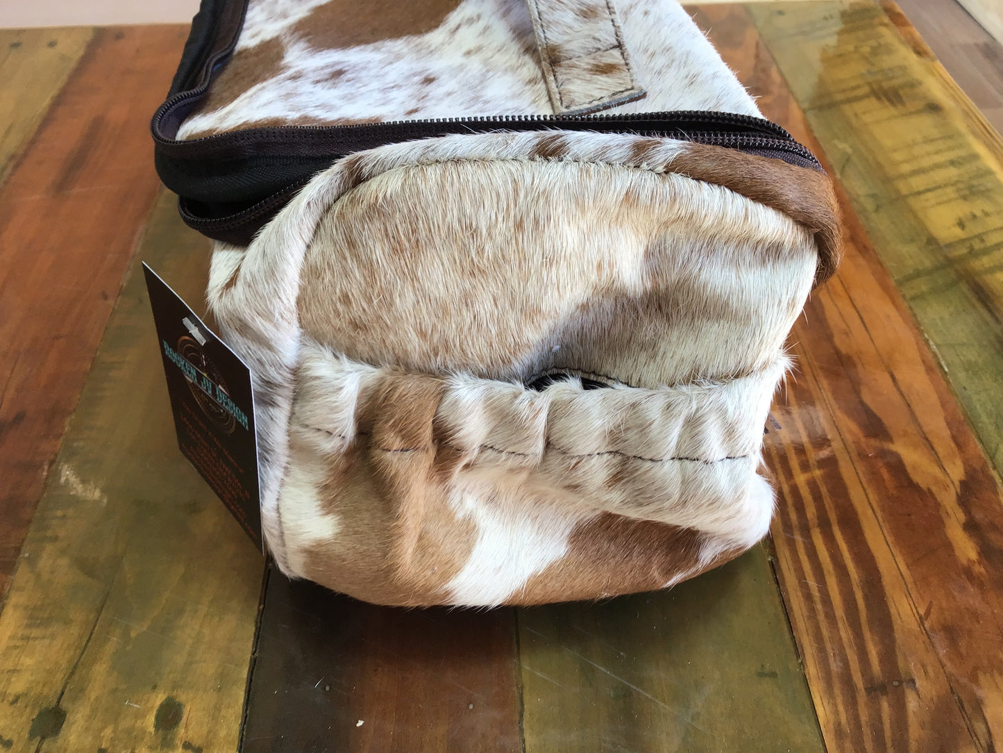 Large Cowhide Toiletry Bag