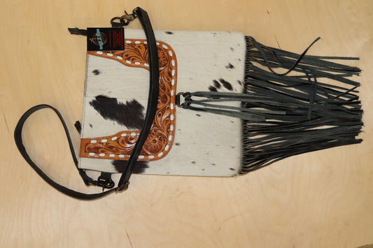 CC Cowhide Buck stitch Crossbody