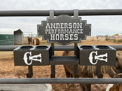 4 Cup Rodeo Racks W/ Shelf