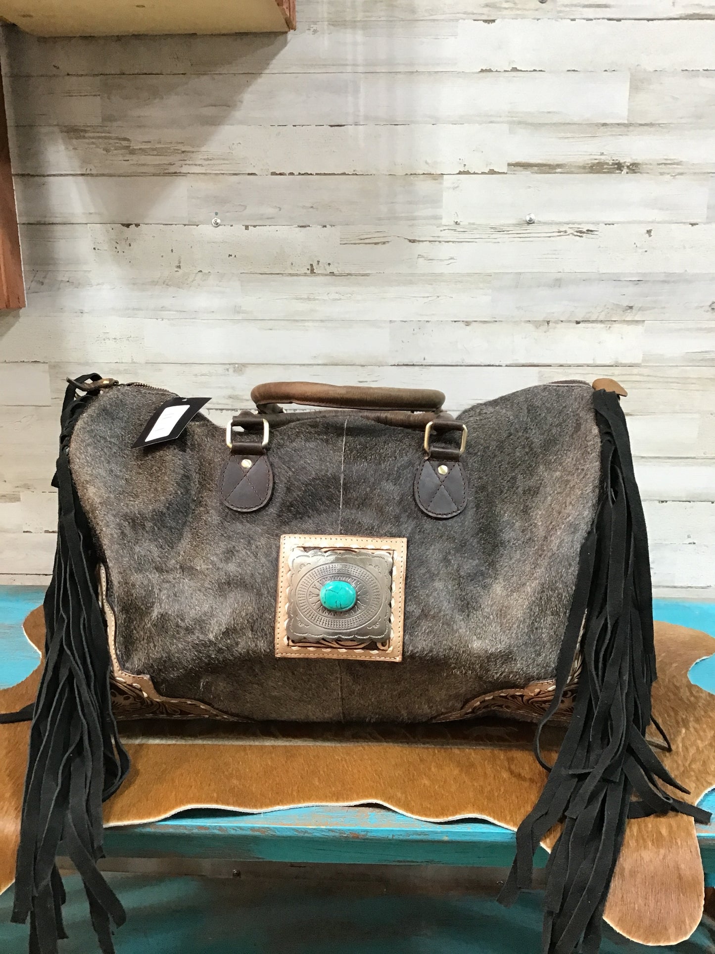 Turq Stone Fringe Weekender