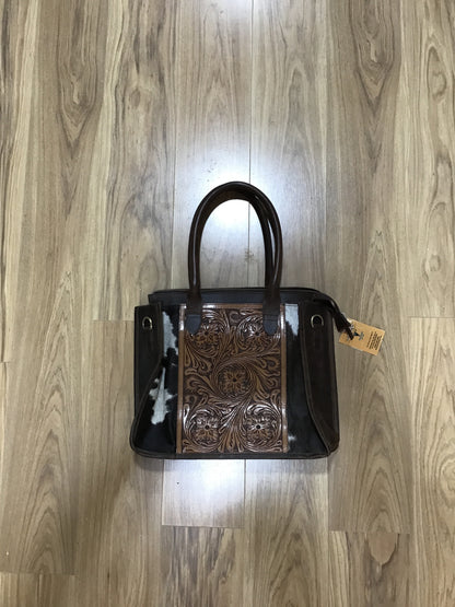 CC Cowhide/ Tooled Shoulder Purse