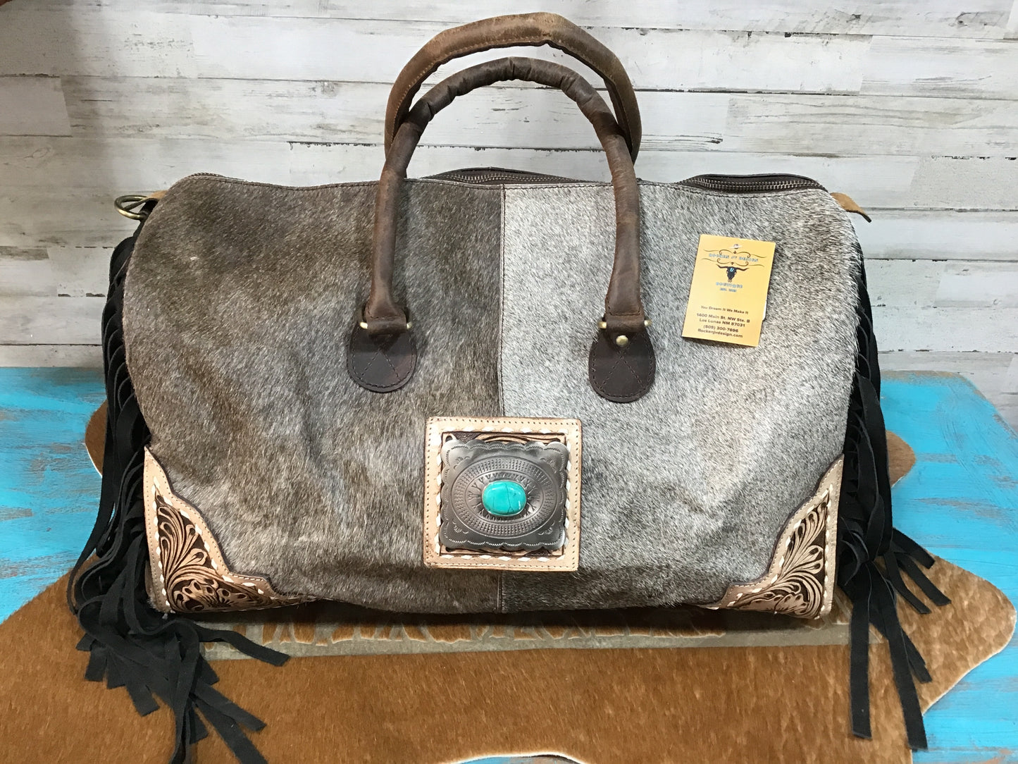 Turq Stone Fringe Weekender