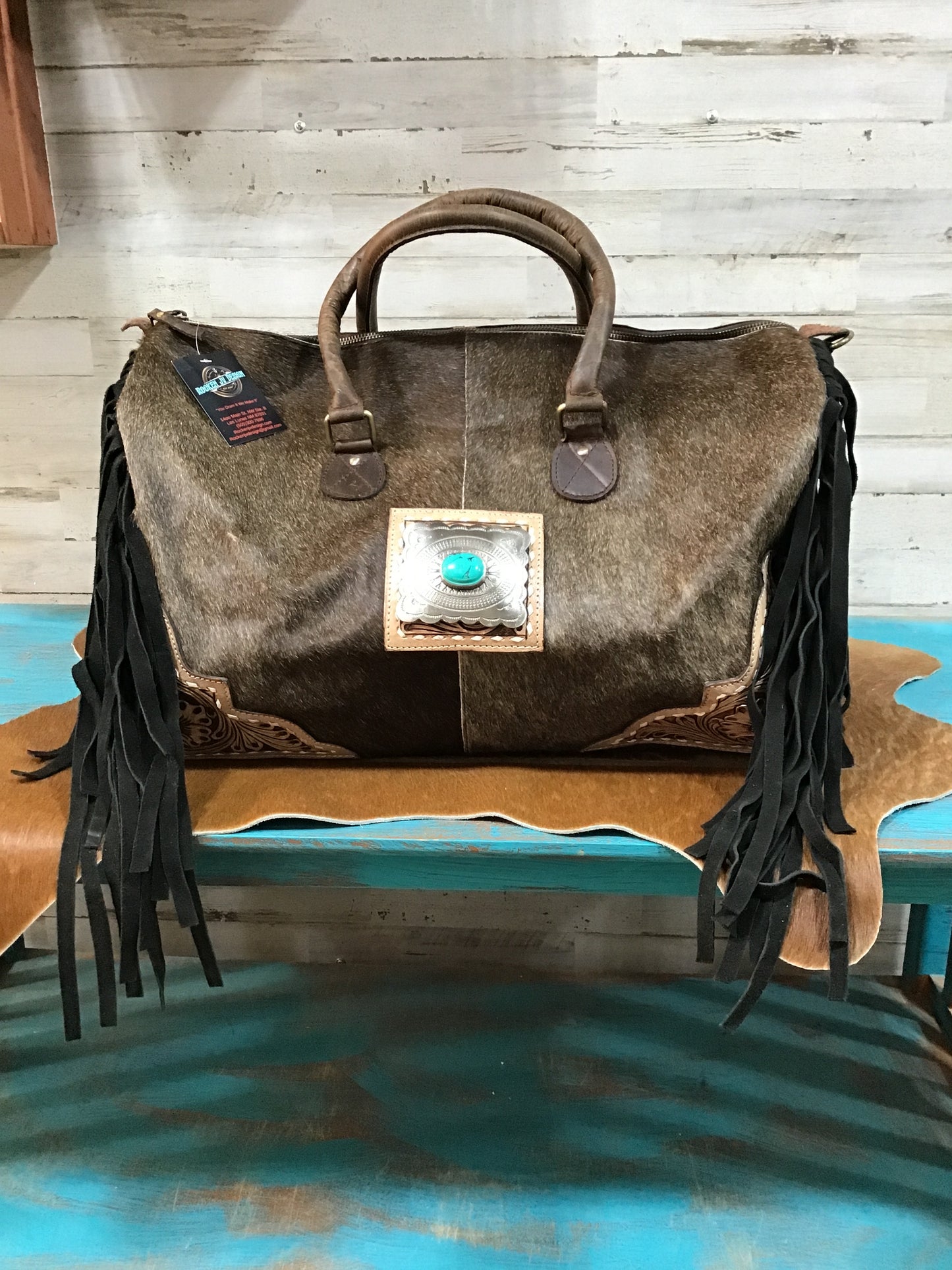 Turq Stone Fringe Weekender