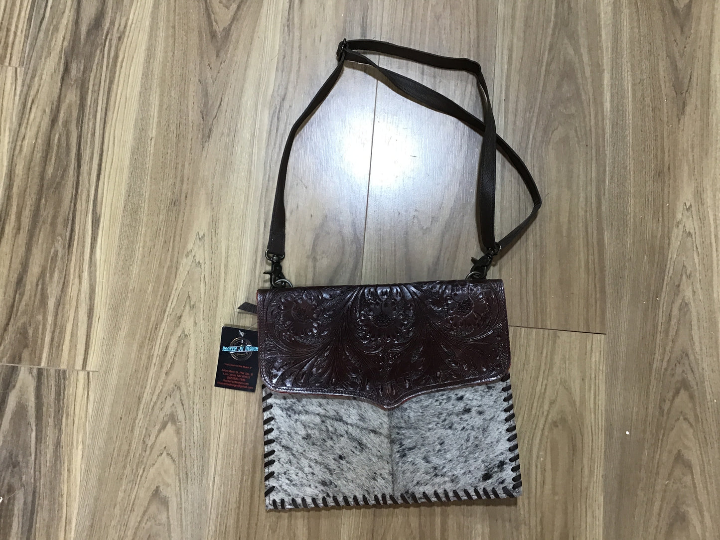 Concealed Carry Cowhide Crossbody