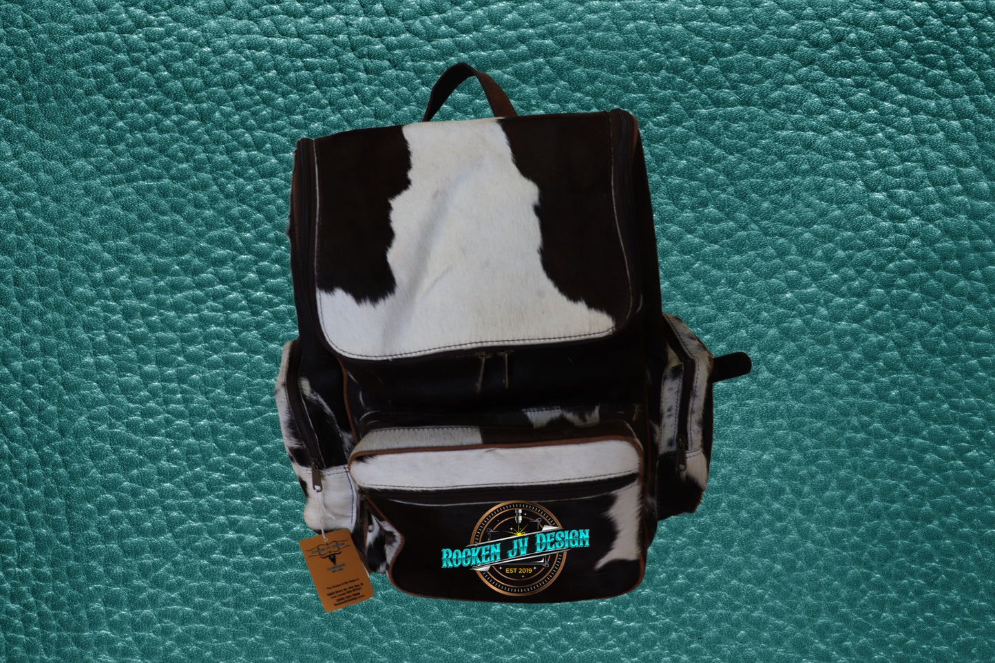 5 Pocket Full Cow Hide Backpack