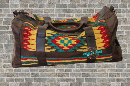 Saddle Blanket/ Leather Weekender